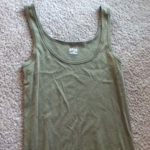 Pea Green tank top