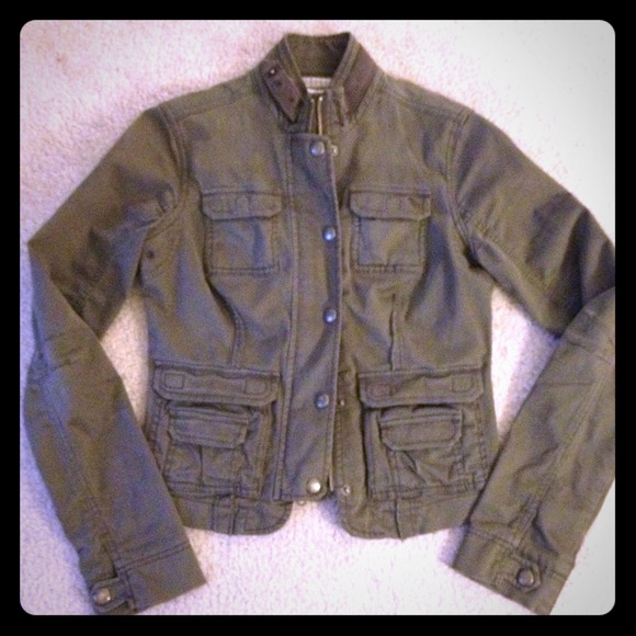 Abercrombie Military Style Jacket sz S - Olive