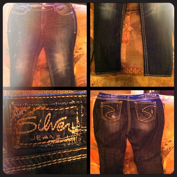 Sz 18 Silver Brand Jeans - Kellii Boyfriend cut