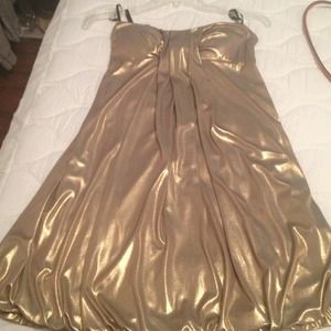 Gold dress