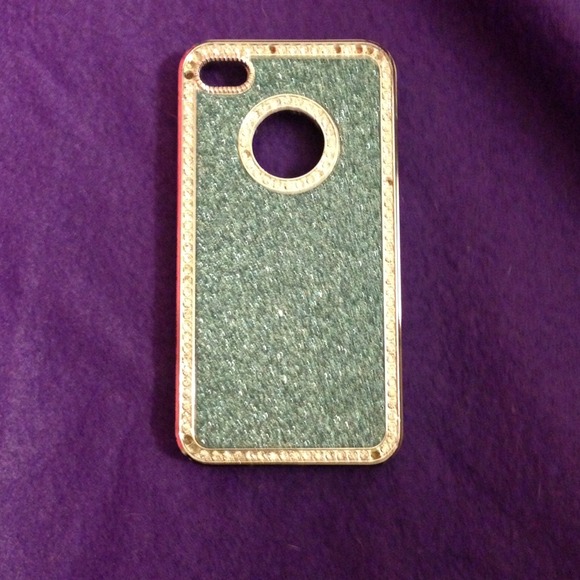 A sparkly blue iPhone 4/4s case