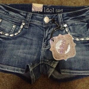 LA IDOL jean shorts