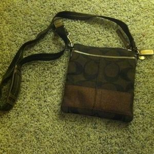 Brown Coach Cross-body bag