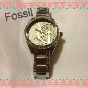 Fossil Peace Sign Watch