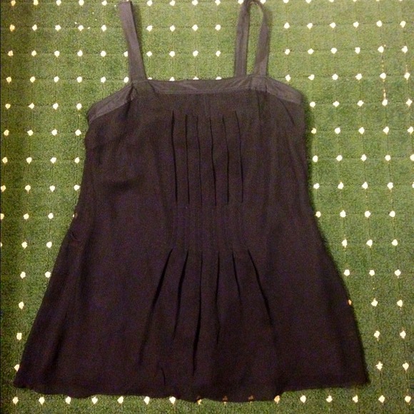 JUST REDUCED--Black Banana Republic Silk Top