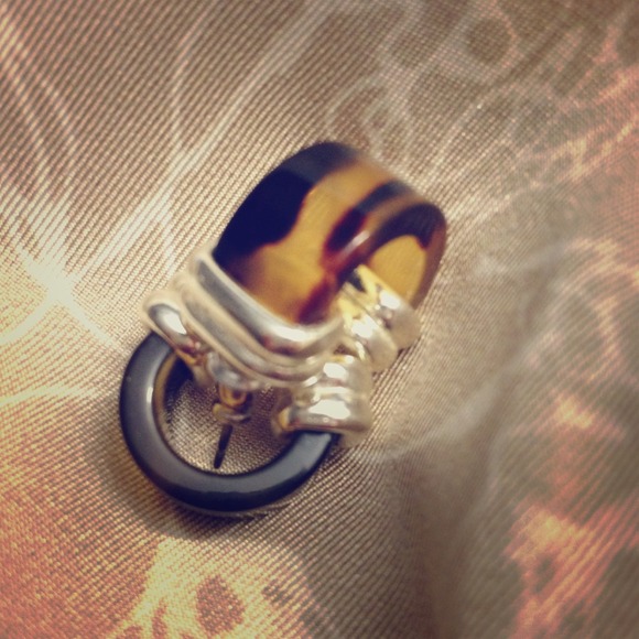 Ralph Lauren tortoise earrings