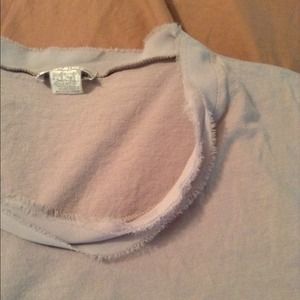 Bluish purple raw edge tee