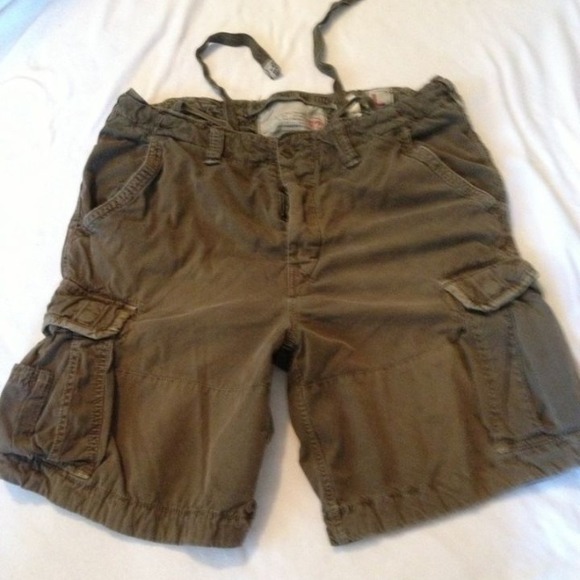 Abercrombie men cargo shorts size large L