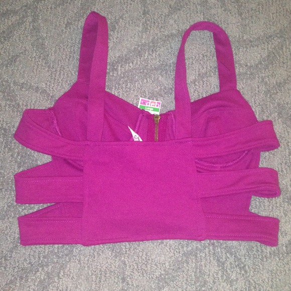 Lilac Bandeau Top - Picture 3 of 4