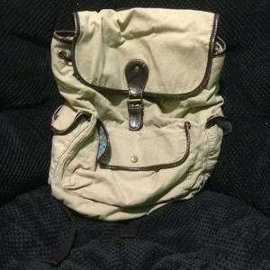 NEW PACSUN BEIGE BACKPACK