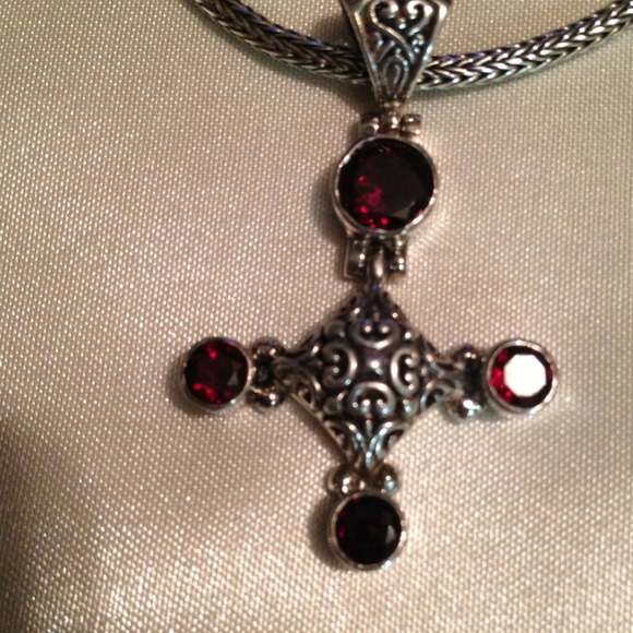 Sterling silver necklace with slider
