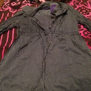 Black and white stripe shirt