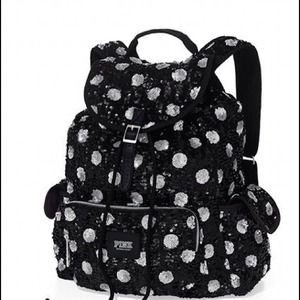 Victoria secret backpack, two hoodies, bangles