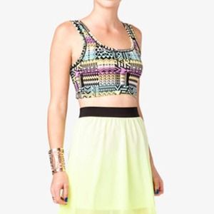 🙅SOLD❗️🙅Forever 21 Tribal Crop Top Size Small