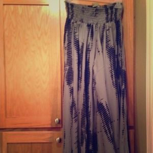 Tie dye looking flare pants