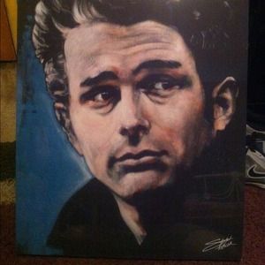 canvas of James Dean