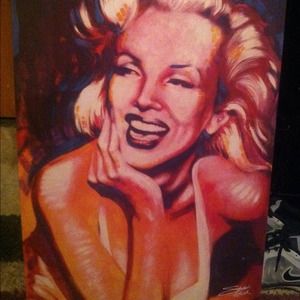 Canvas of Marilyn Monroe