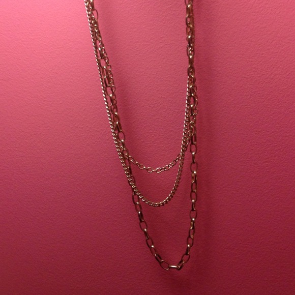 3 chains. Gold chain necklace