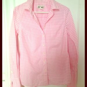 Pink gingham shirt, Thomas Mason Shirting, J. Crew