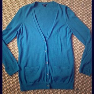 Ann Taylor sky blue cardigan