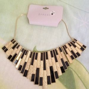 Brand new Gold and black necklace