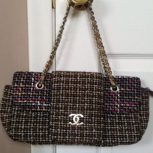 Cute Brown tweed purse