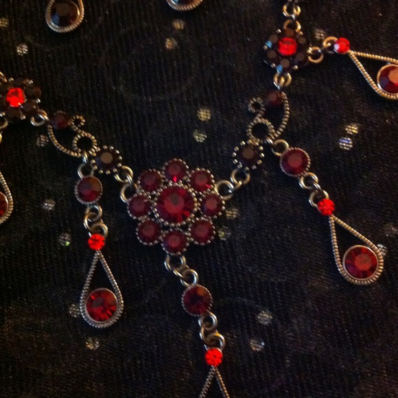 ⏬Reduced⏬Red ruby necklace set❤ - Picture 2 of 4