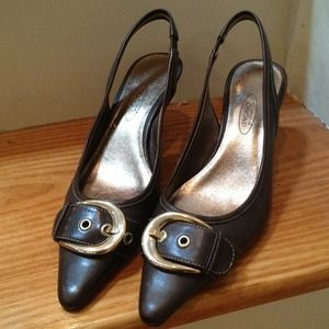 Brown Slingbacks Price Reduced!😃
