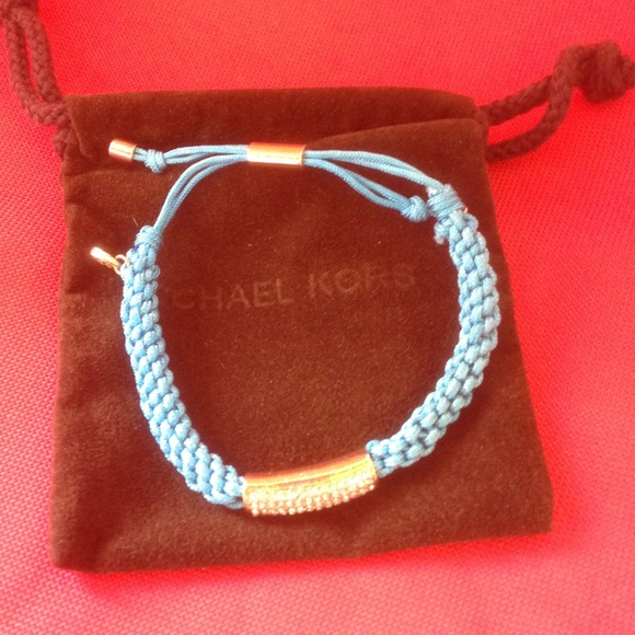 Michael kors pave aqua bracelet