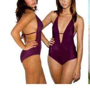 black american apparel string halter monokini