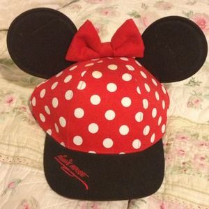 Disneyland Minnie Mouse ears SnapBack hat