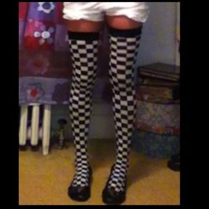 checkered stockings