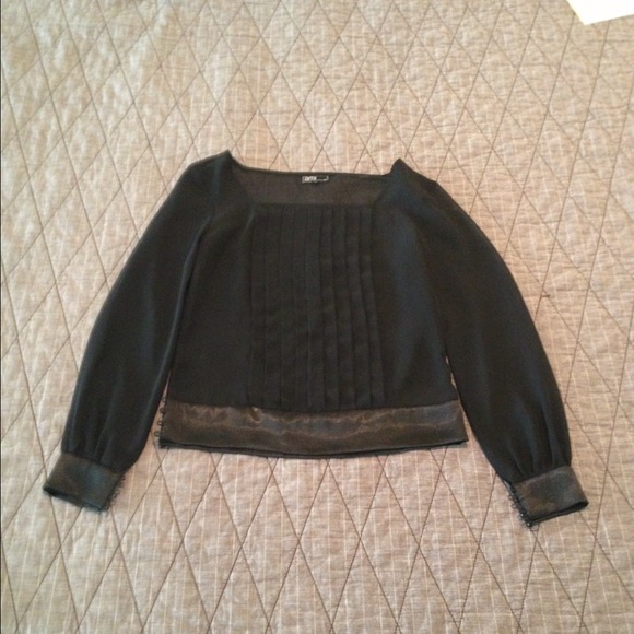 Chiffon black top