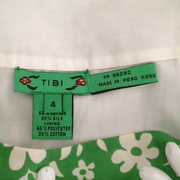 Tibi Spring Green and White Skirt - Picture 3 of 4