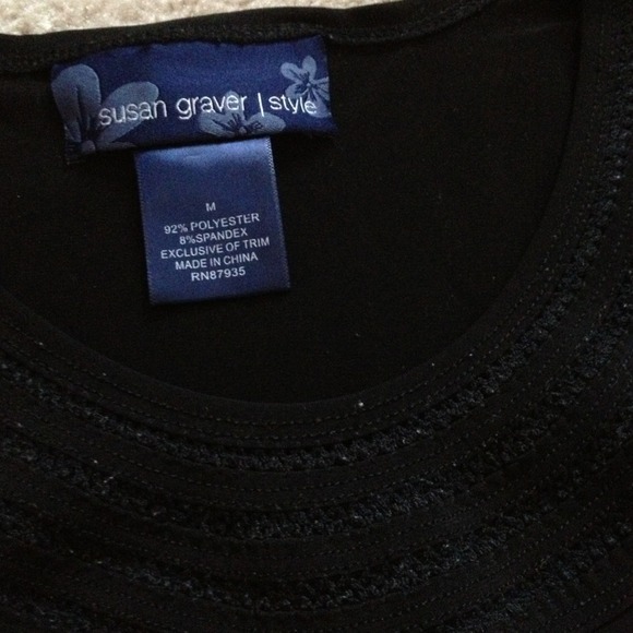 SOLD! BUNDLE! Susan Graver Liquid Knit Pleated Top - Picture 2 of 2