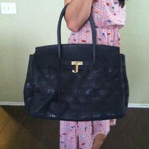 Huge Juicy Couture Leather Tote!