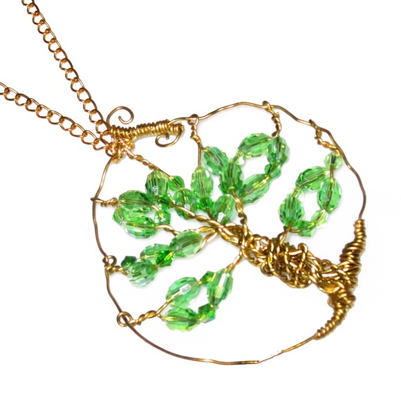 Swarovski Crystal Tree of Life Pendant + BONUS - Picture 3 of 4