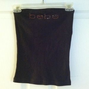 Bebe chocolate brown tube top