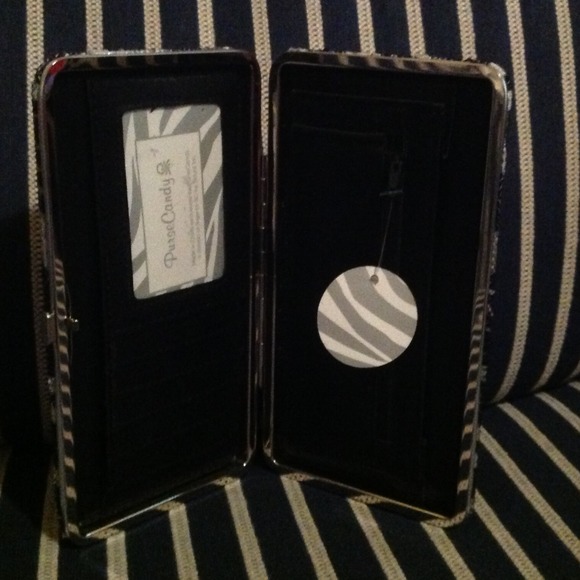 Zebra Black-Silver Glitter Designer Cluth Case - Picture 3 of 4