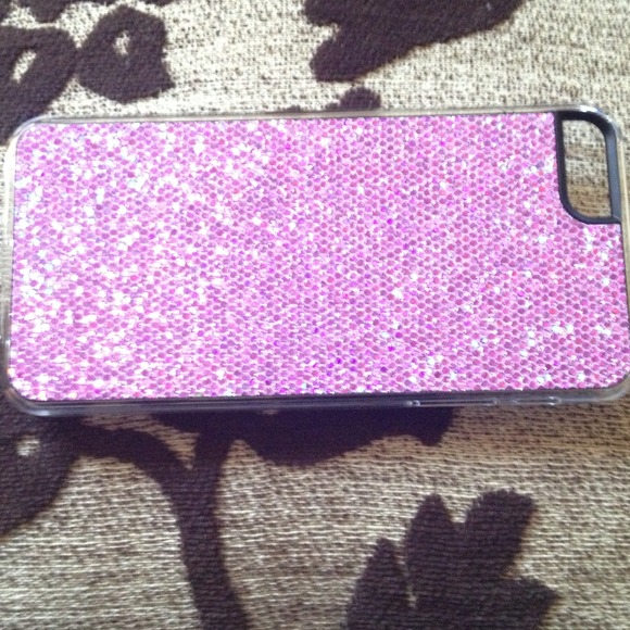 Purple glittery case for iPhone 5