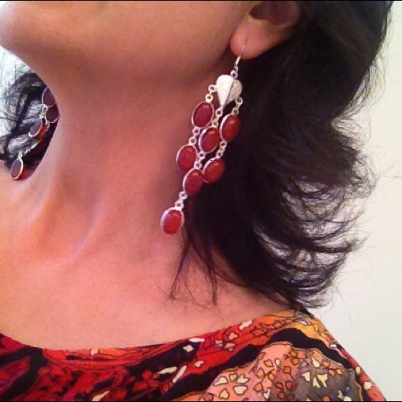 ❤4.5 inches Carnelian Dangle earrings ❤❤