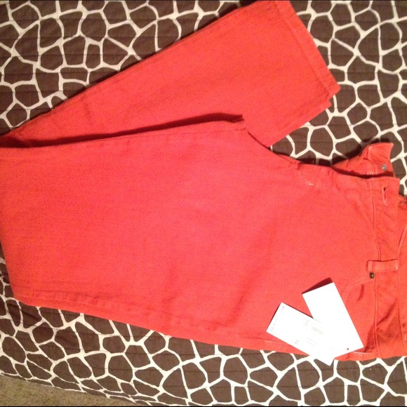 ❤️RESERVED❤️ NEW Michael Kors Orange Skinny Jeans!