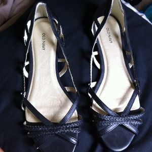 Black old navy flats.