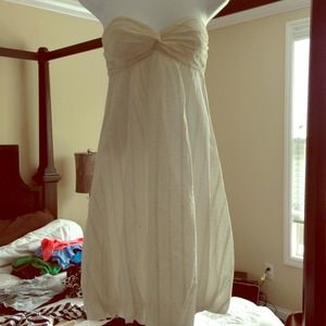 Trina Turk....white strapless dress