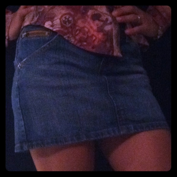Awesome wear anywhere blue jean skort!