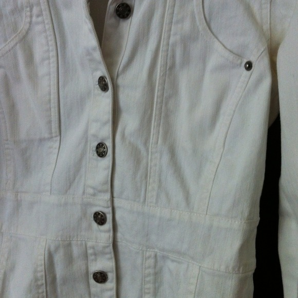 White jean jacket - Picture 2 of 2