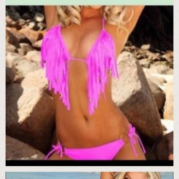 Pink bikini set