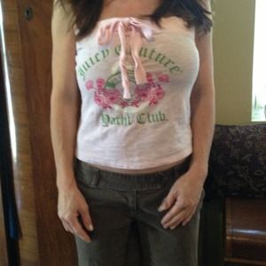 Juicy couture strapless top