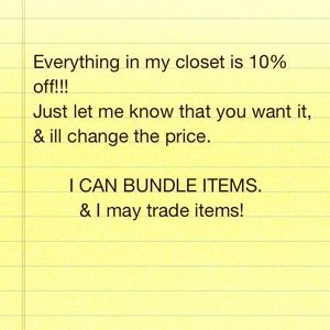 Bundle, trades, & discounts