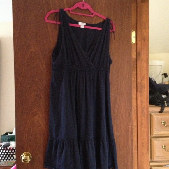 Ann Taylor Loft Navy Cotton Dress XL